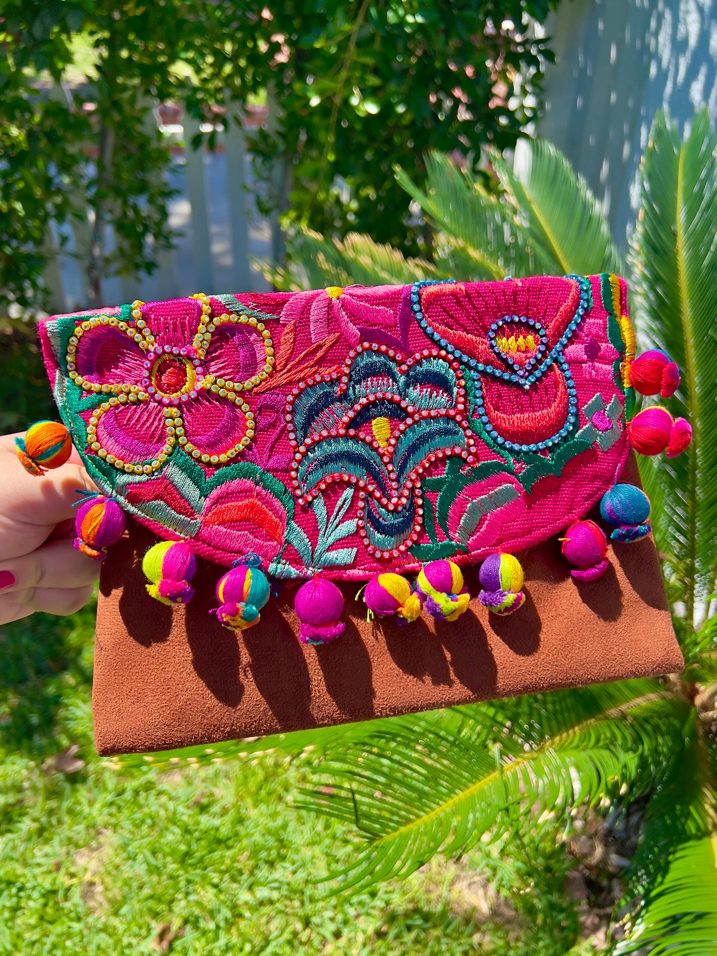 Floral Beaded Bolsita
