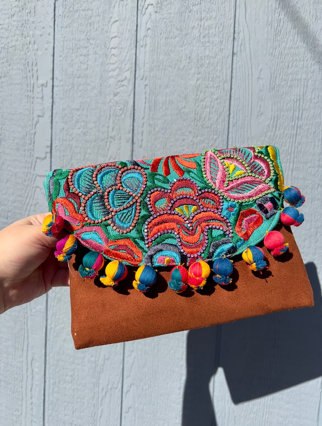 Floral Beaded Bolsita