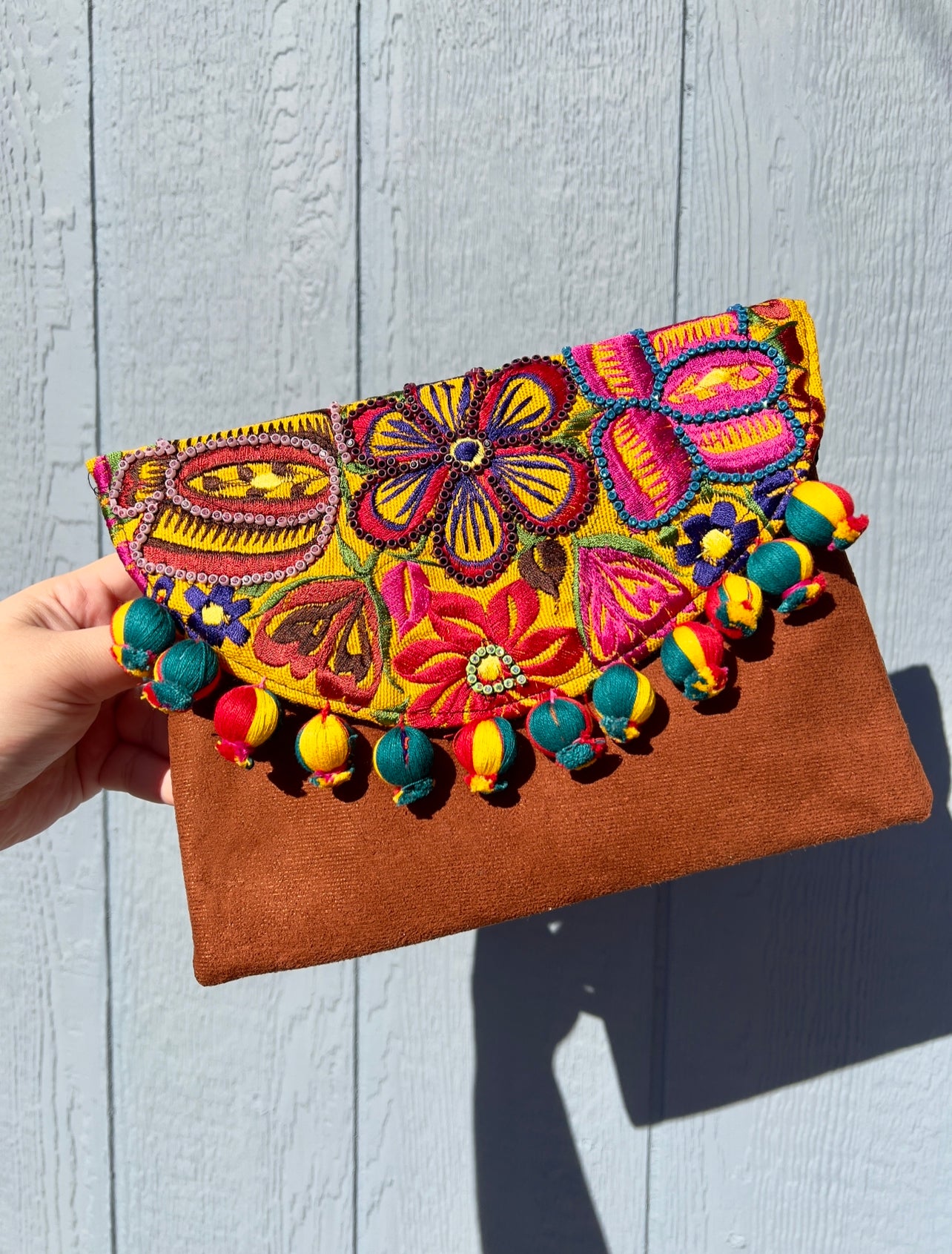 Floral Beaded Bolsita