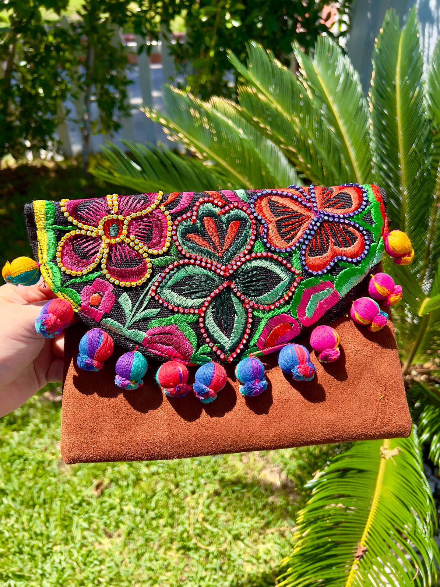 Floral Beaded Bolsita