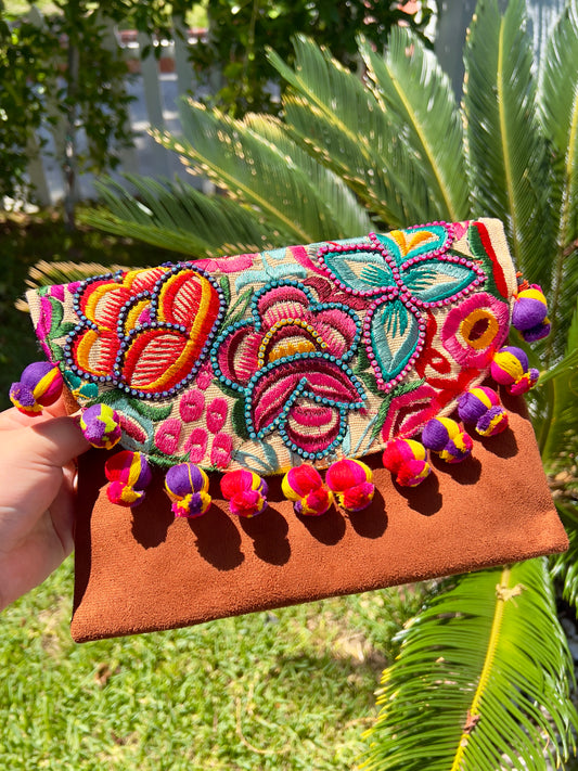 Floral Beaded Bolsita