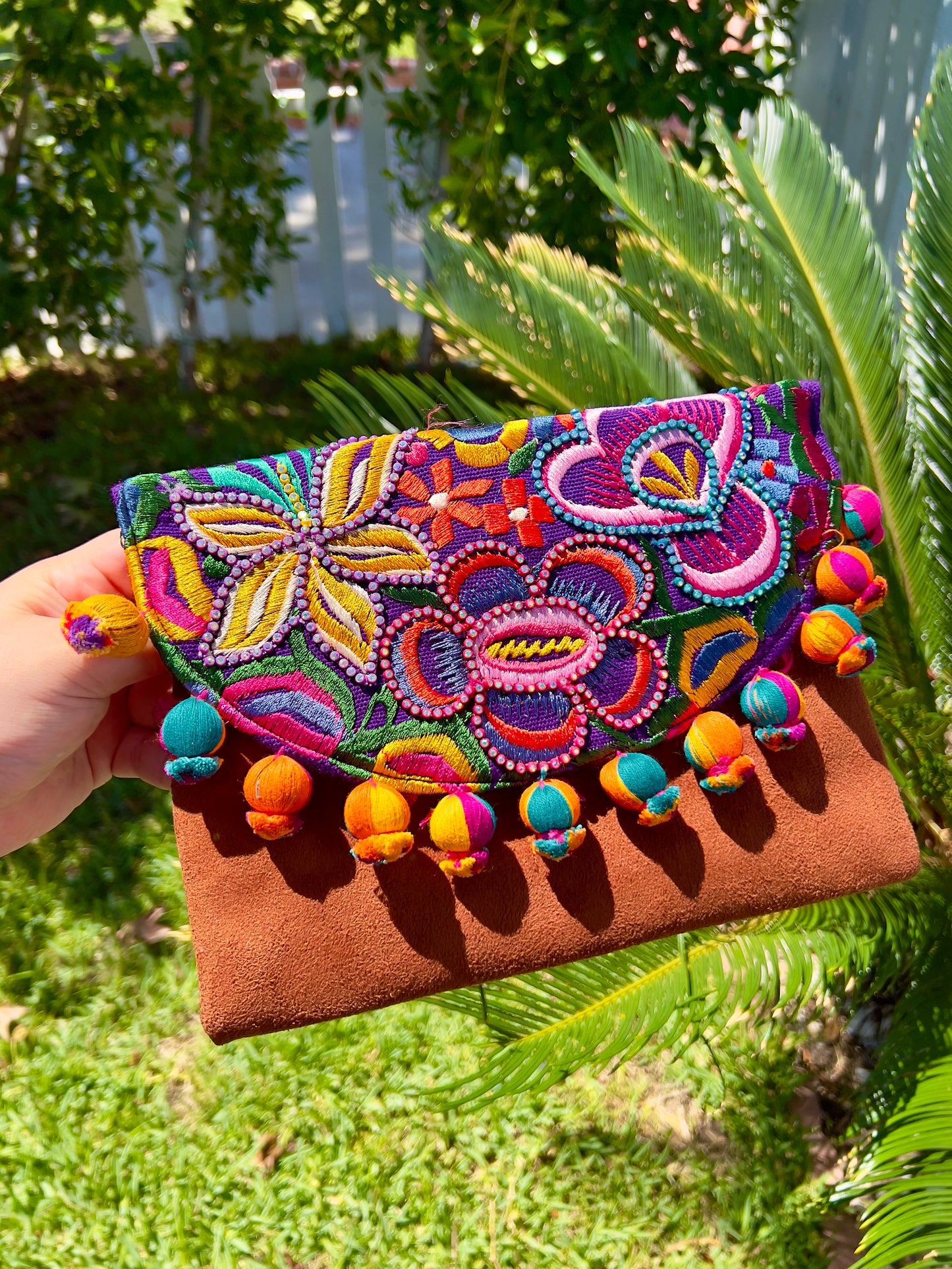 Floral Beaded Bolsita