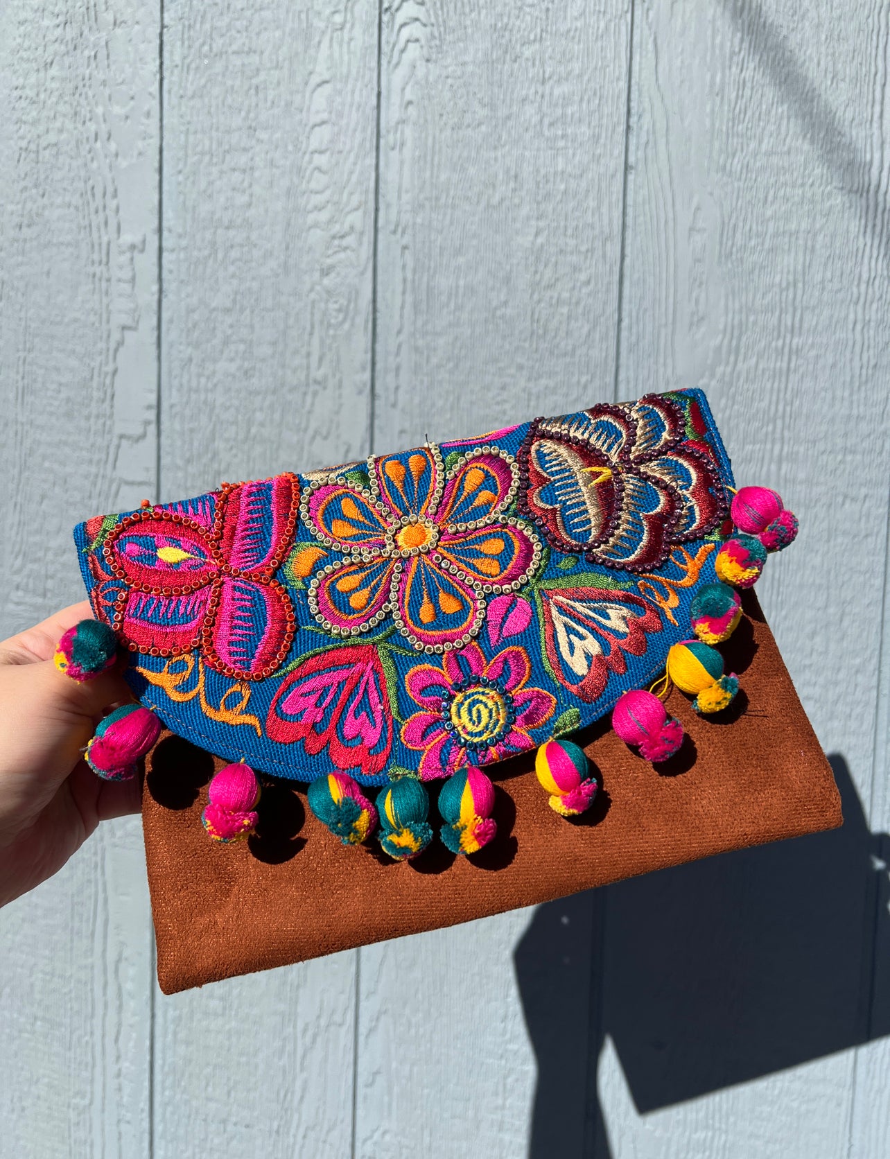Floral Beaded Bolsita