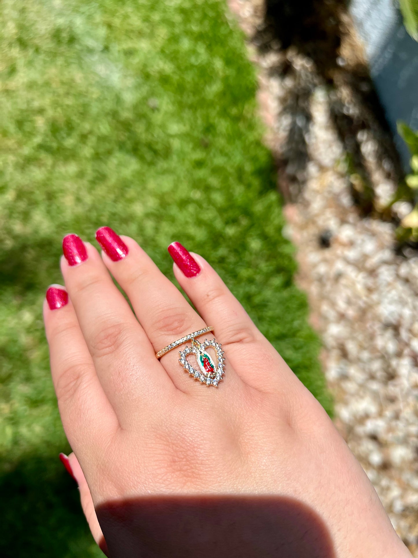 Virgencita Charm Ring