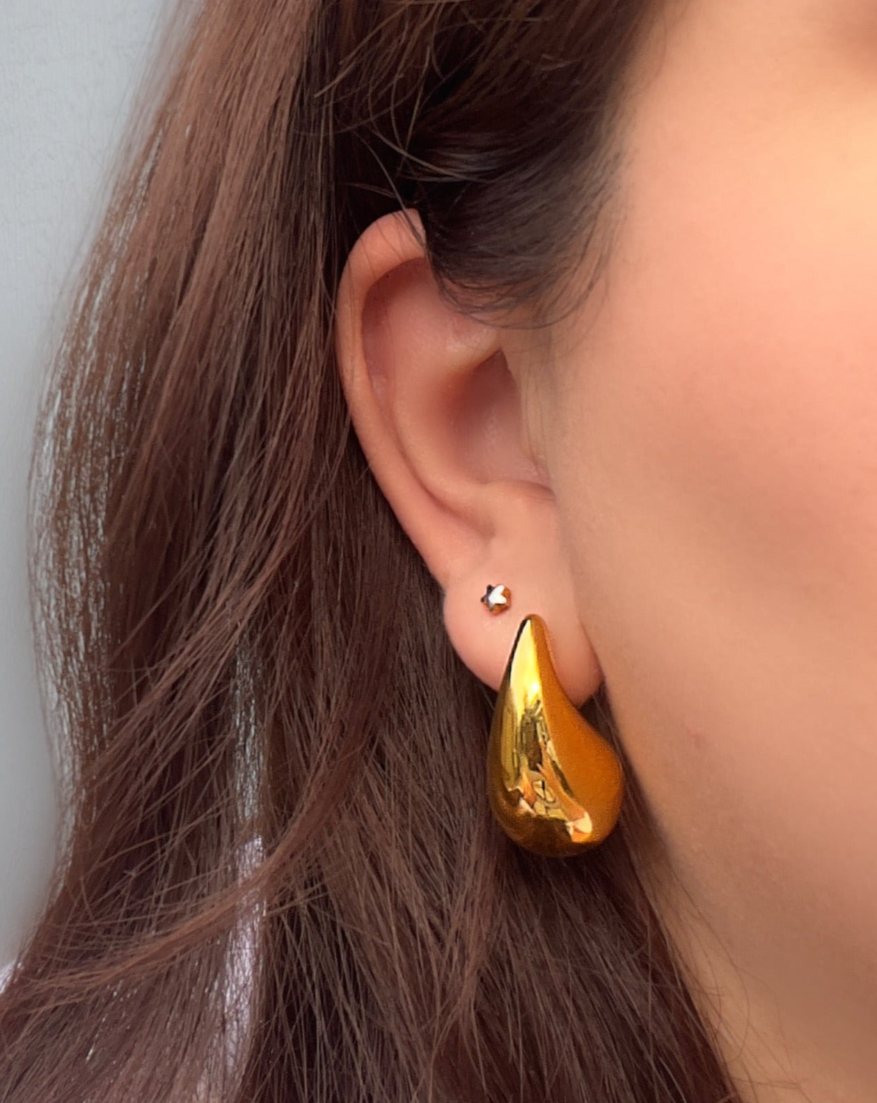 Gold Teardrop Earrings