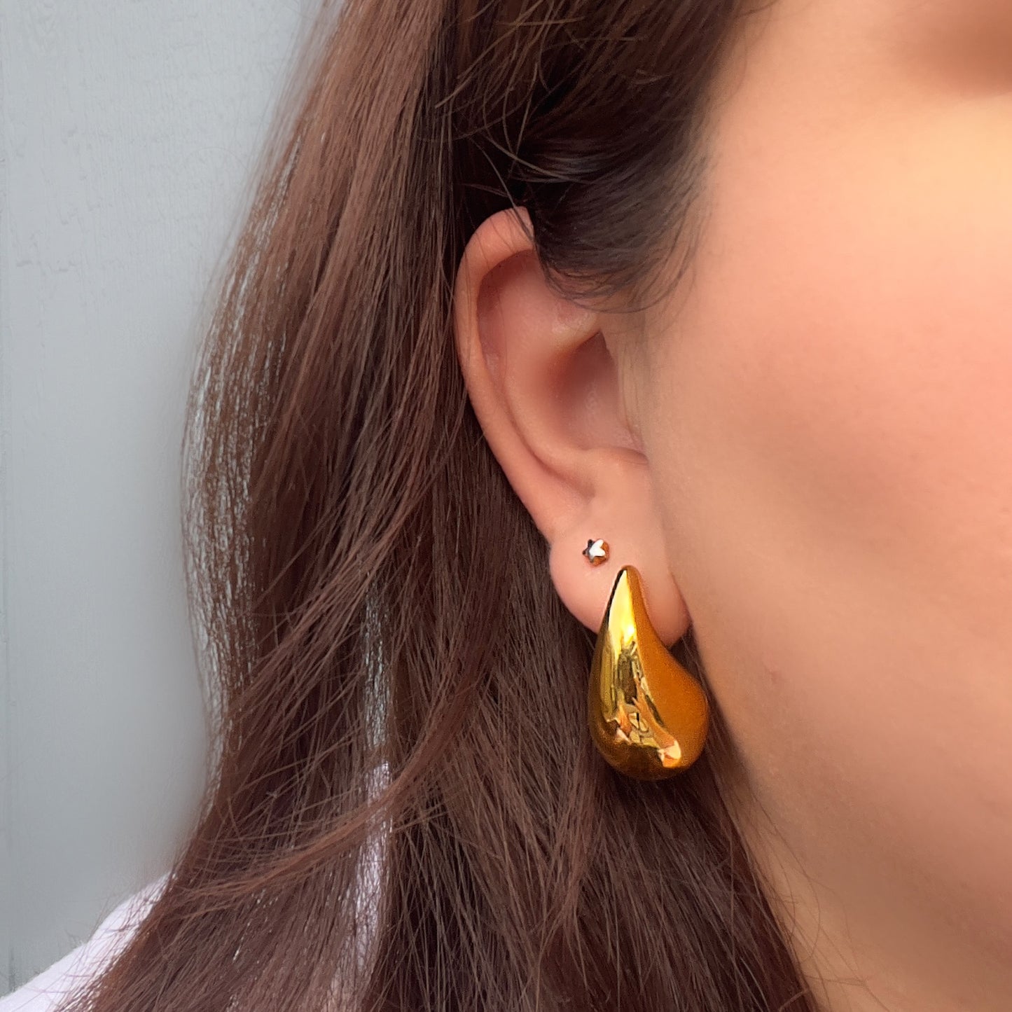 Gold Teardrop Earrings