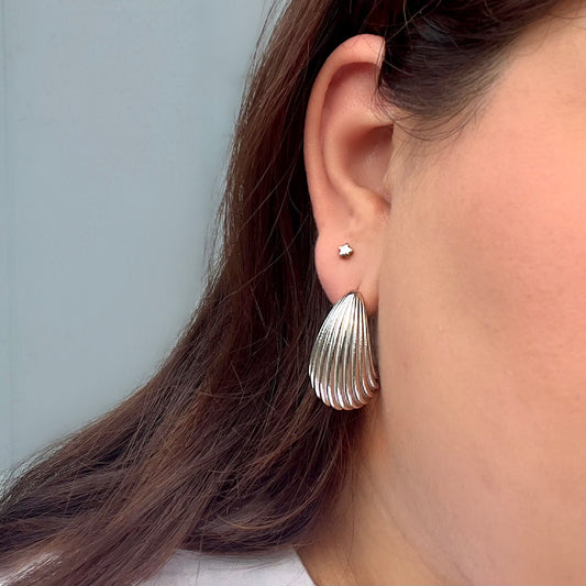 Silver Teardrop Earrings