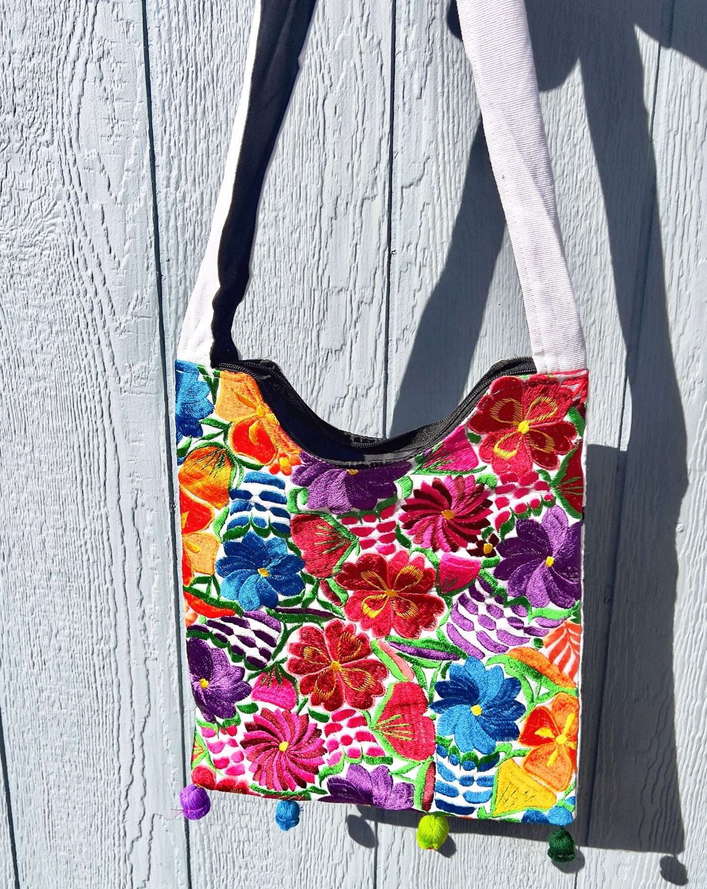 Embroidered Floral Crossbody