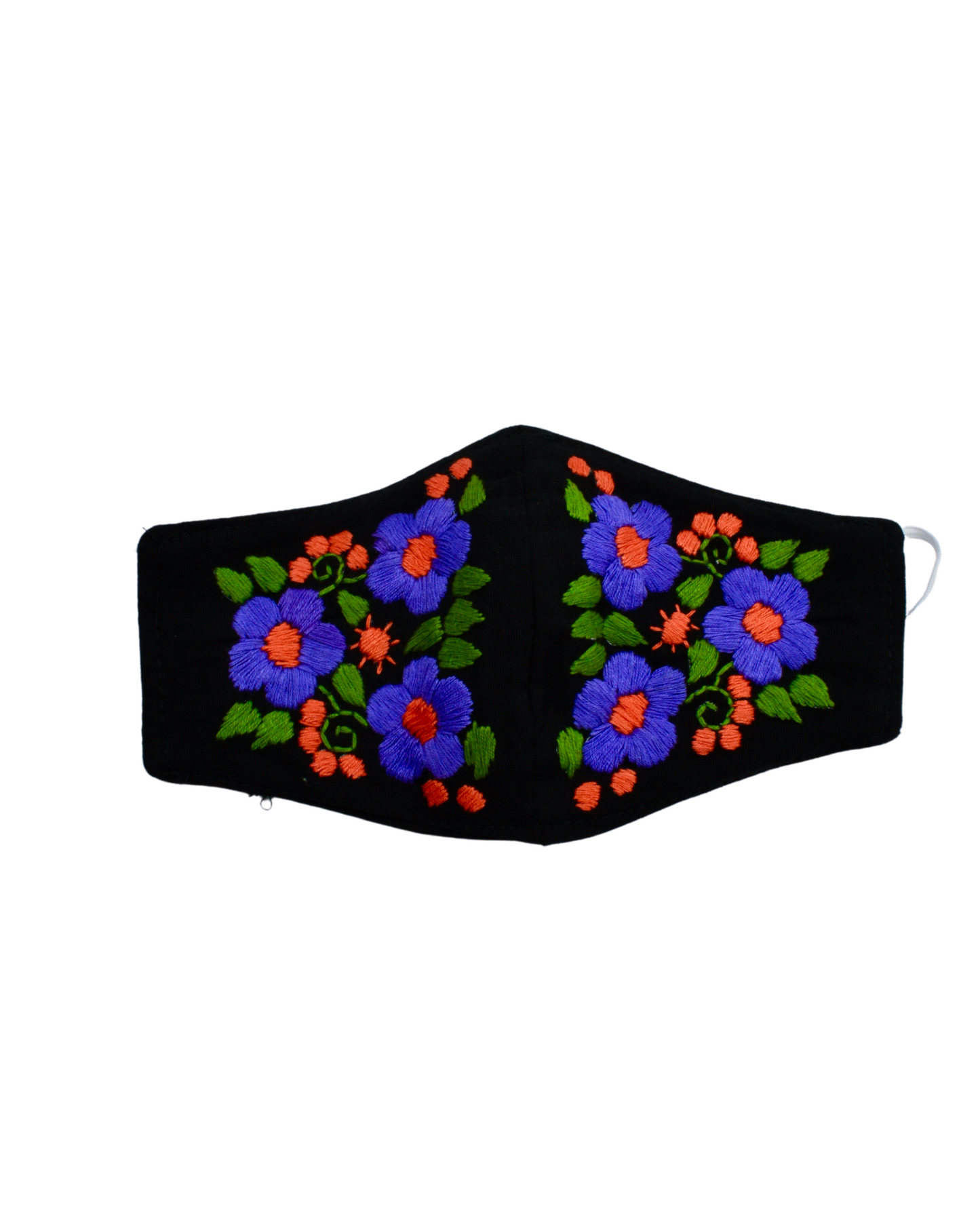 BLACK/PURPLE FLOWER MASK - Latina Palace