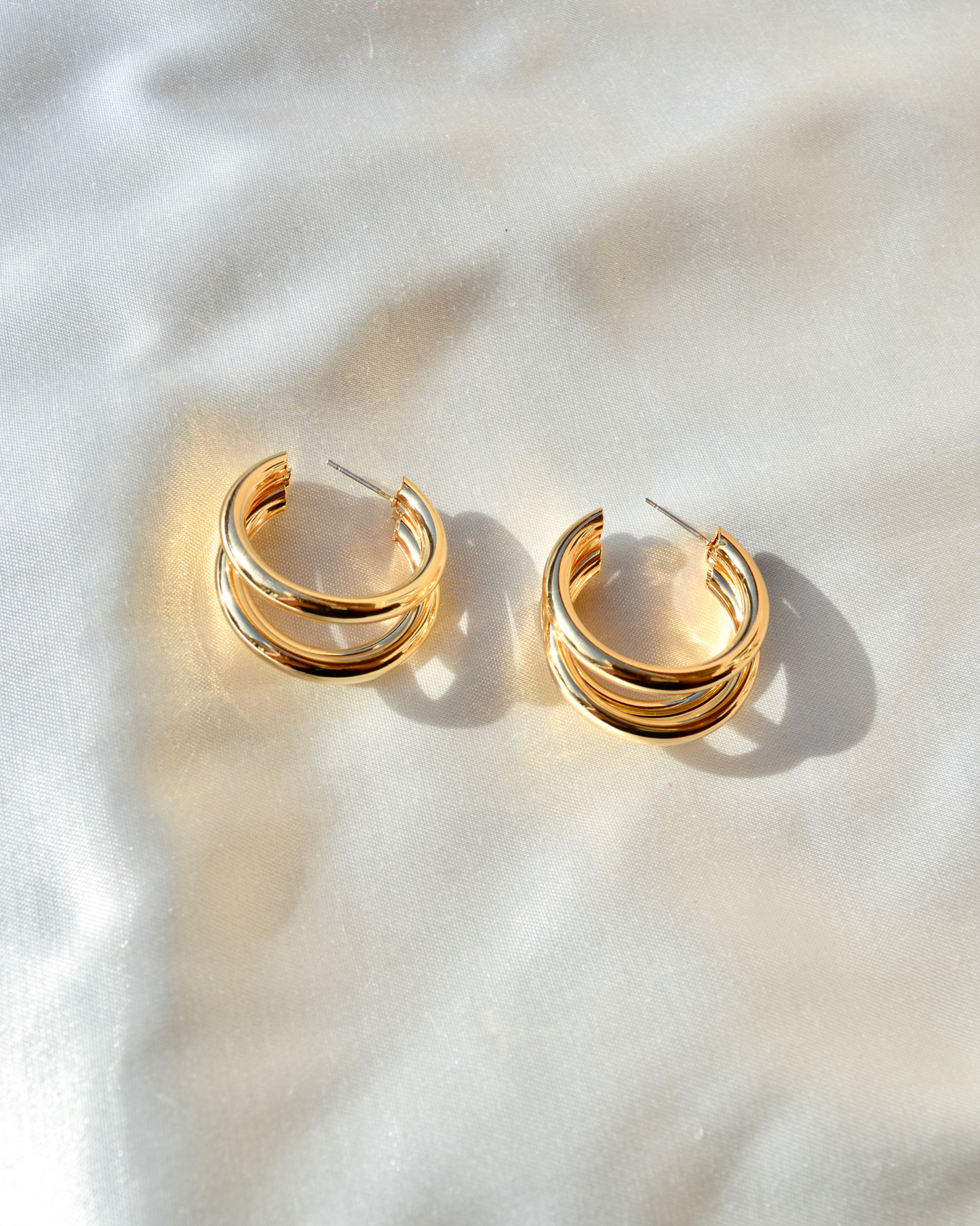 Triple Hoop Earrings - Latina Palace