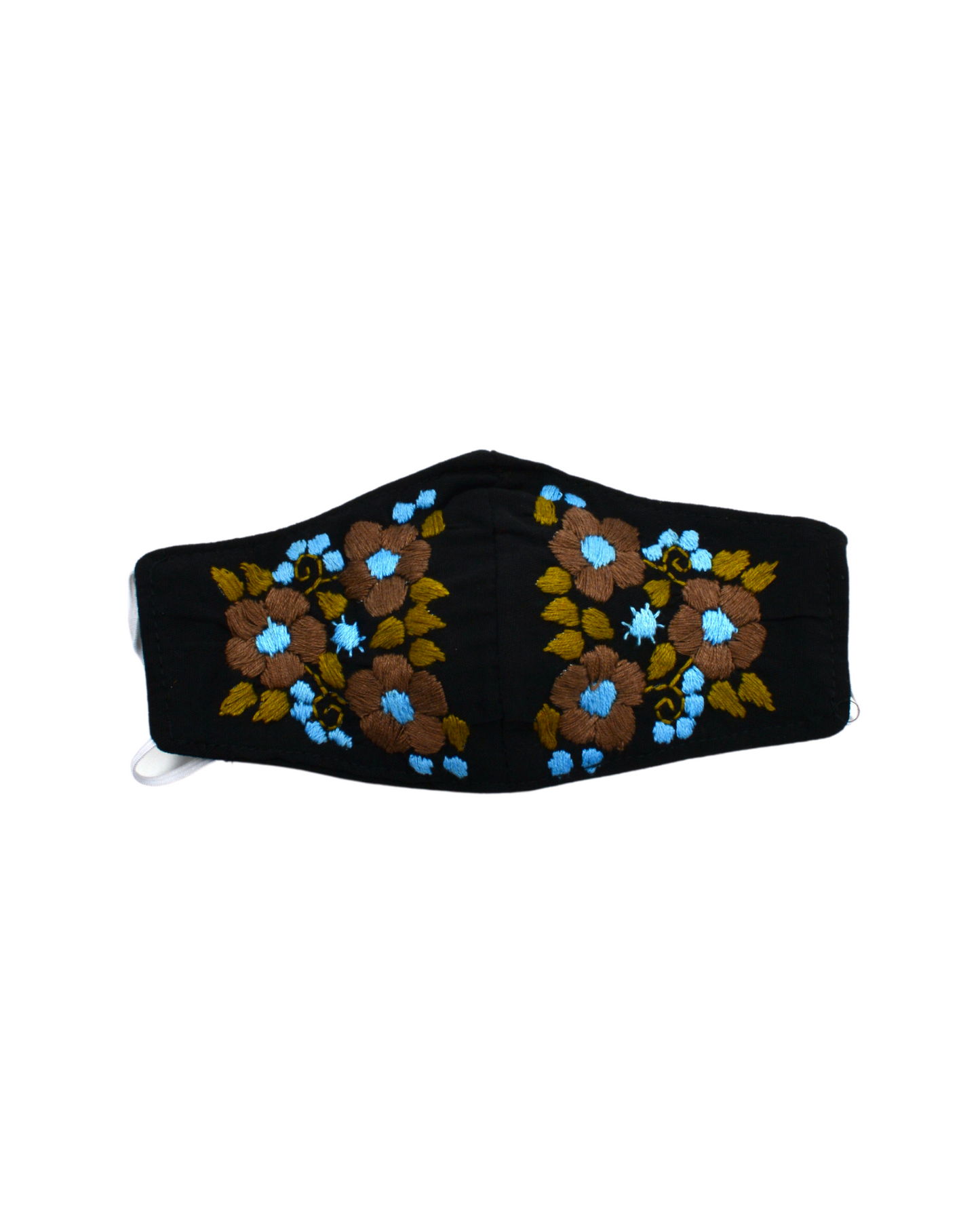 BLACK/BLUE FLOWER MASK - Latina Palace