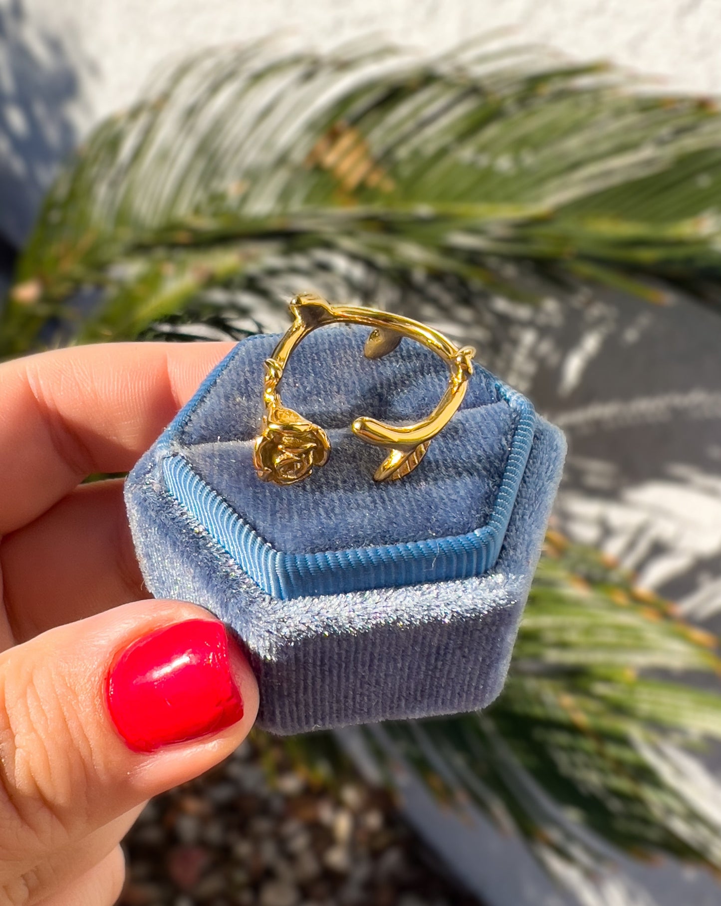 Gold Rose Ring