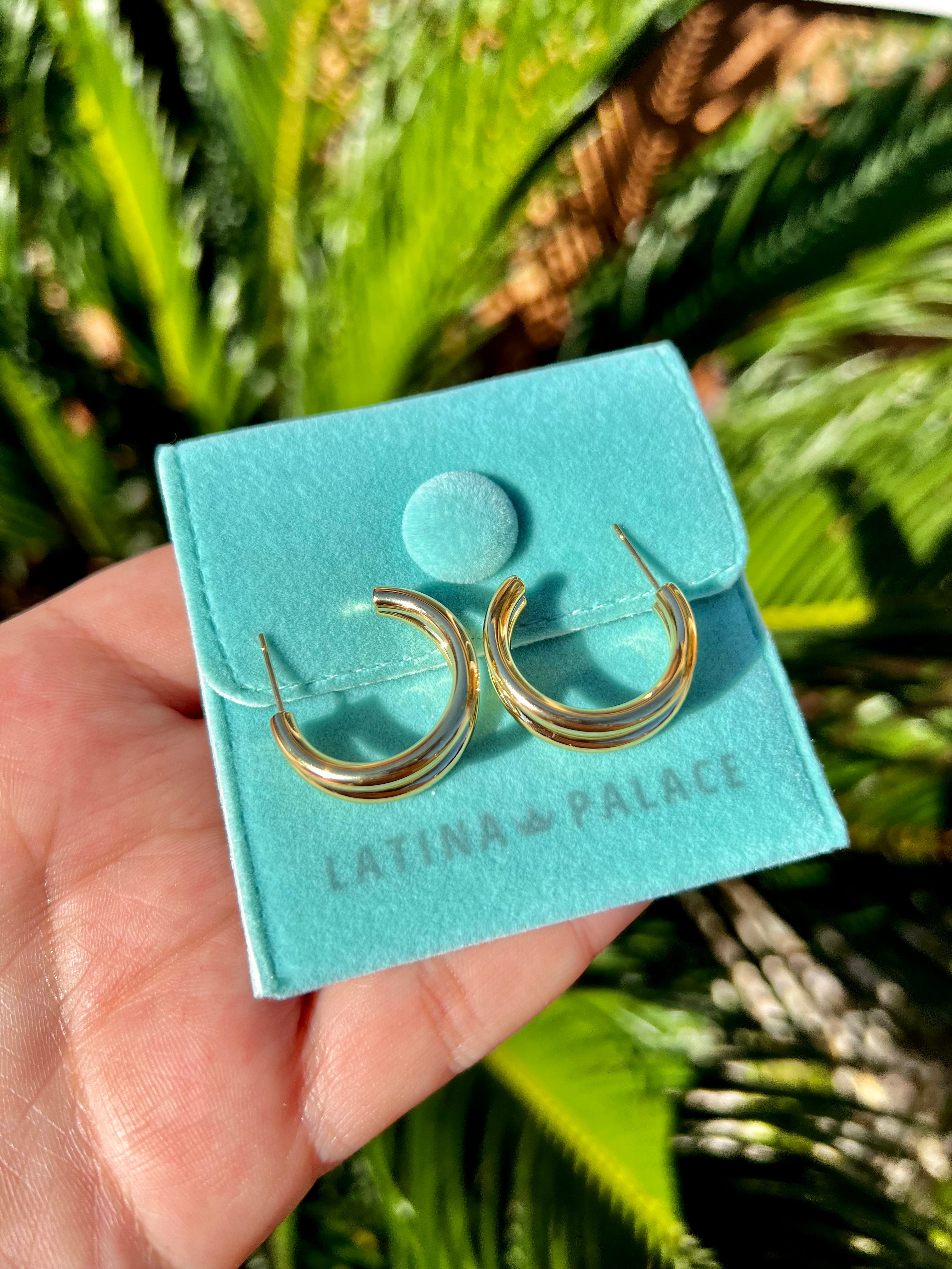 Double Layer Earrings – Latina Palace