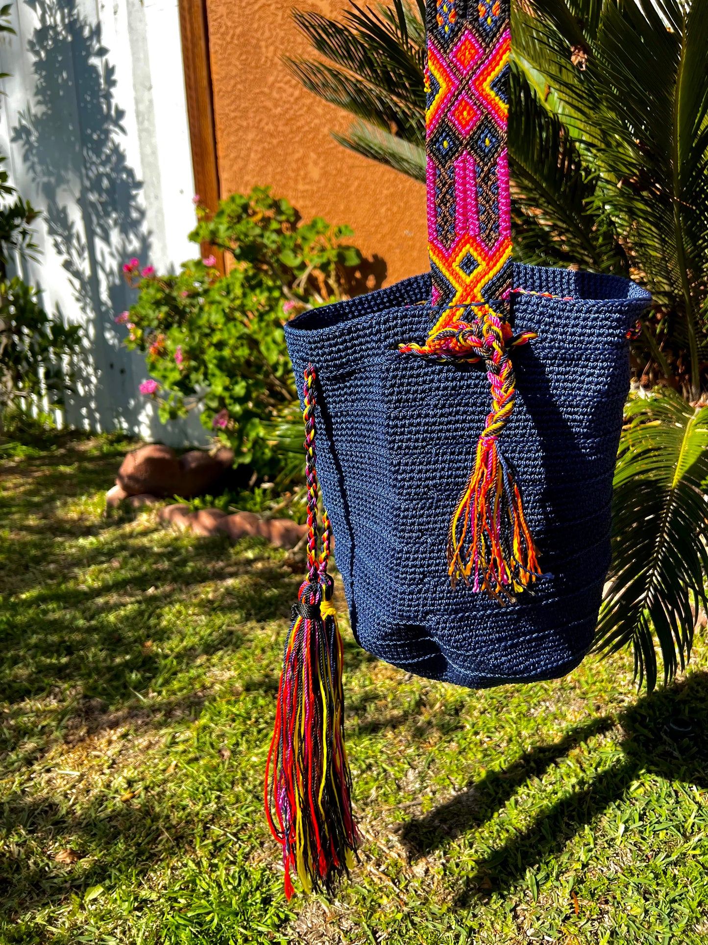 Navy Morral Purse