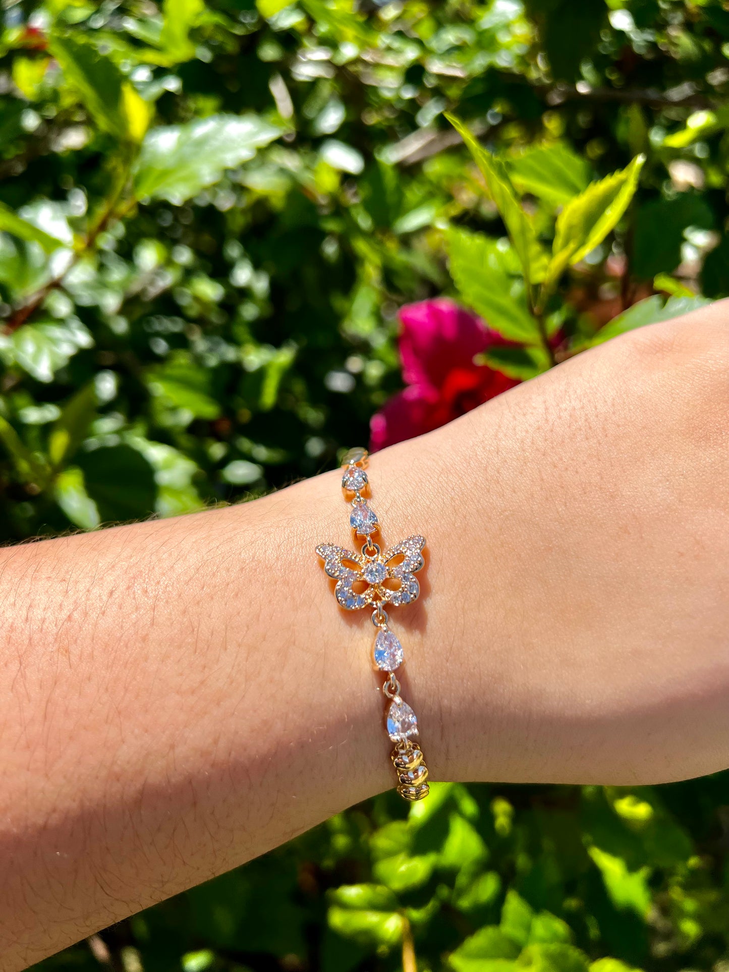 Diamond Butterfly Bracelet