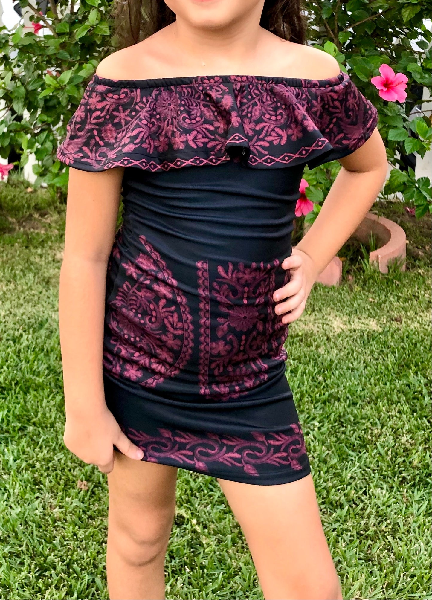 (6/7) Girls Purple Dress - Latina Palace