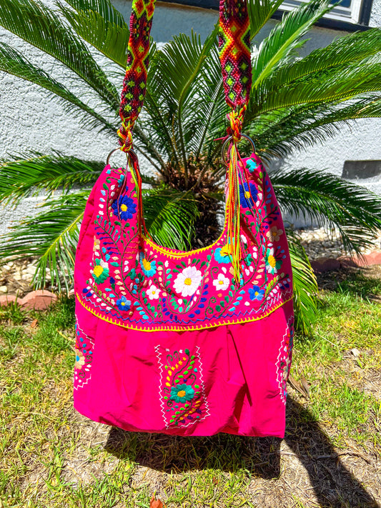 Embroidered Morral Purse