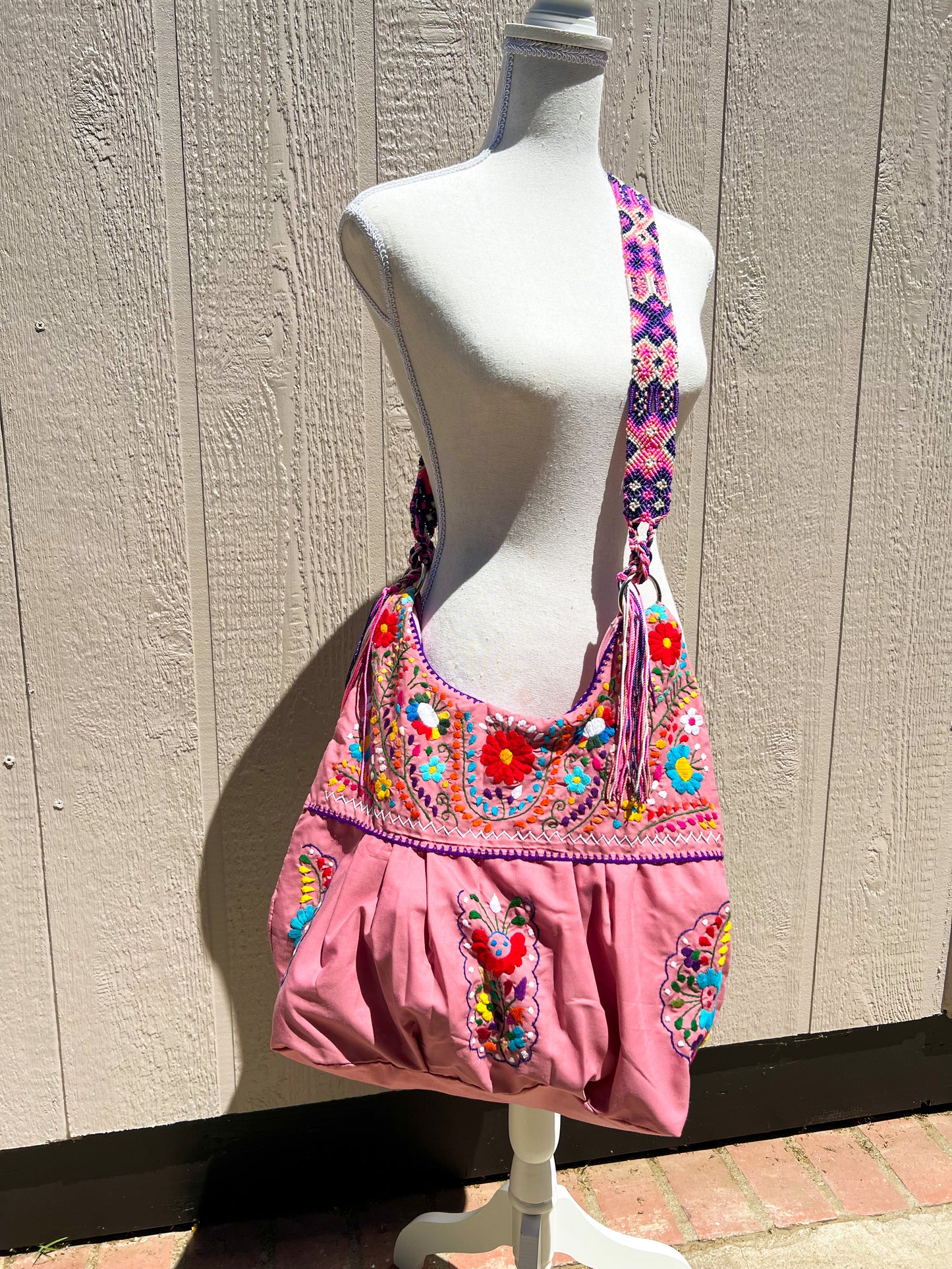Embroidered Morral Purse