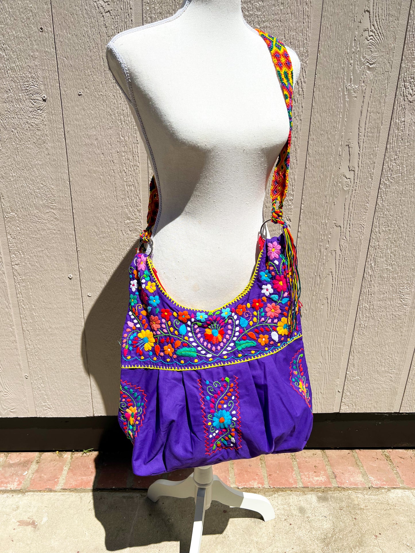 Embroidered Morral Purse