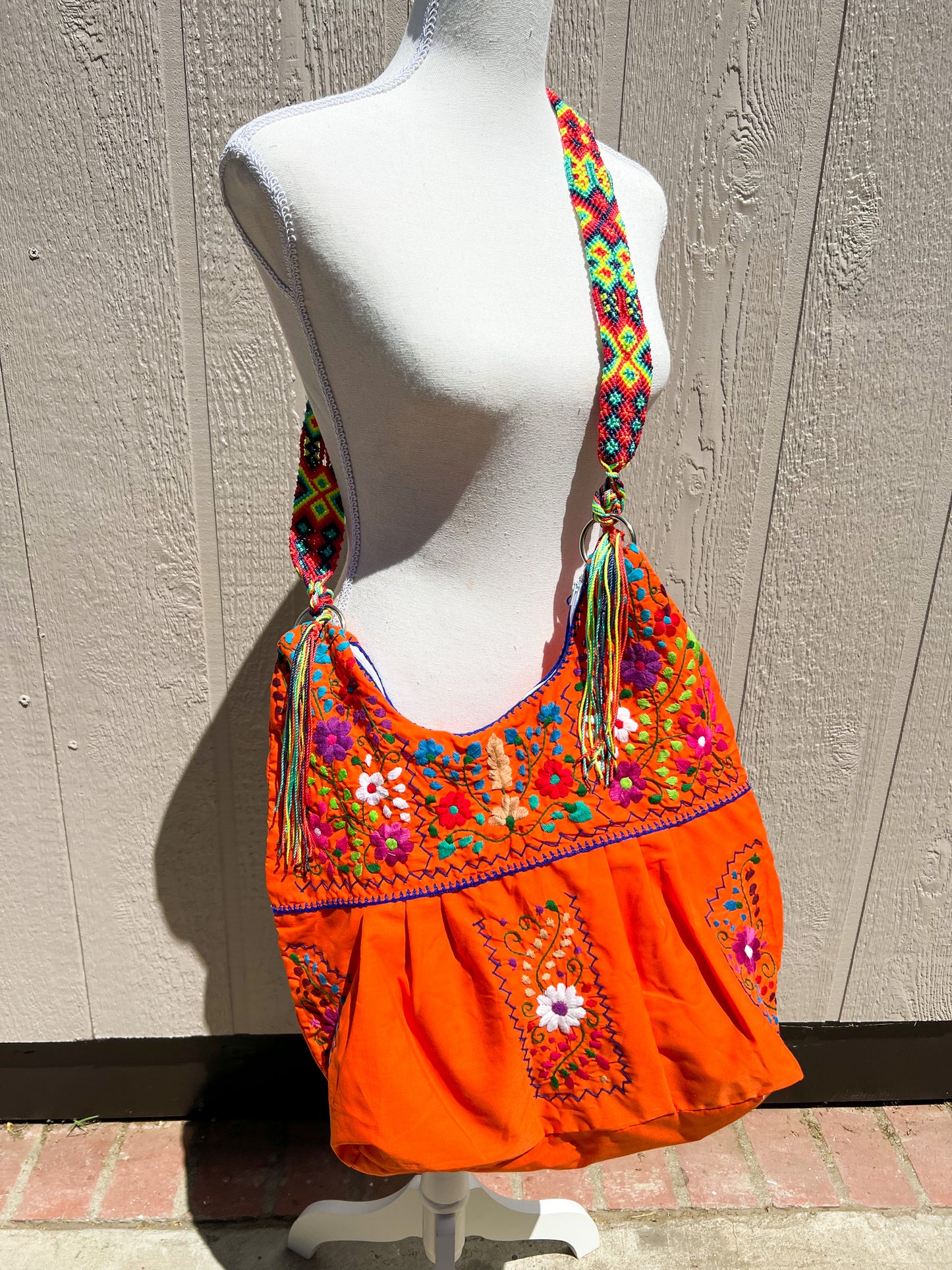 Embroidered Morral Purse