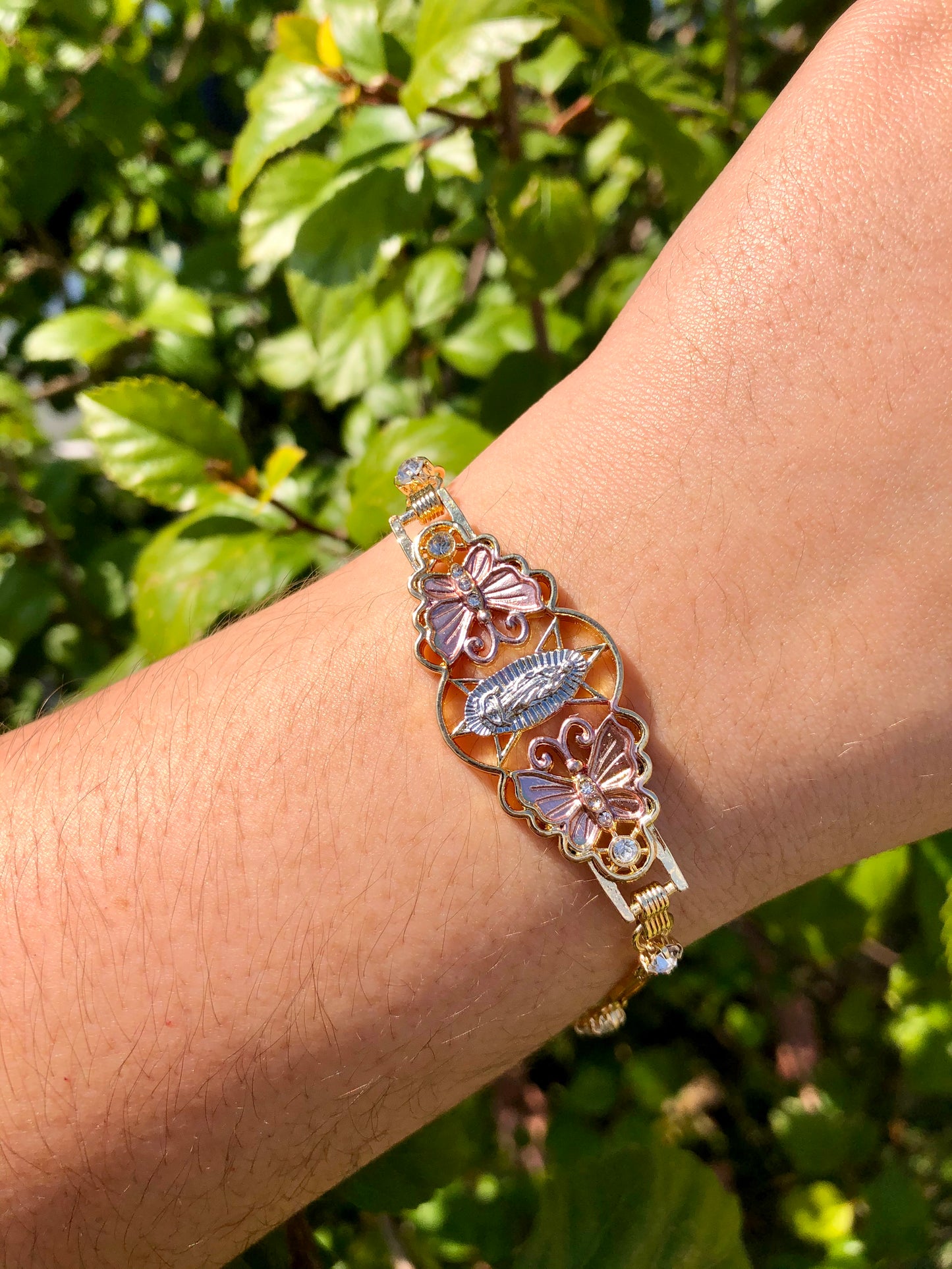 Butterfly Virgin Mary Bracelet - Latina Palace