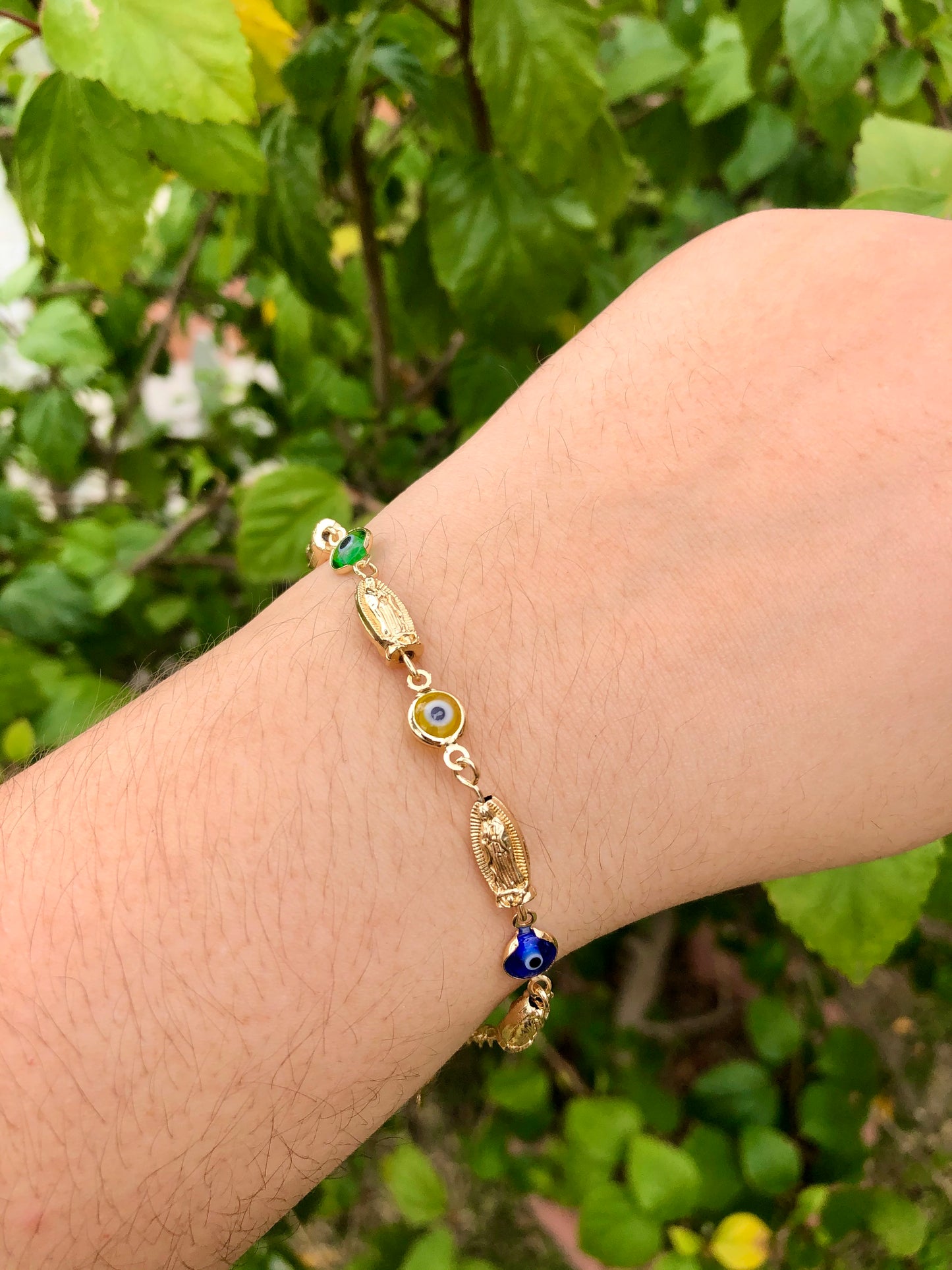 Virgin Mary Ojo Bracelet - Latina Palace