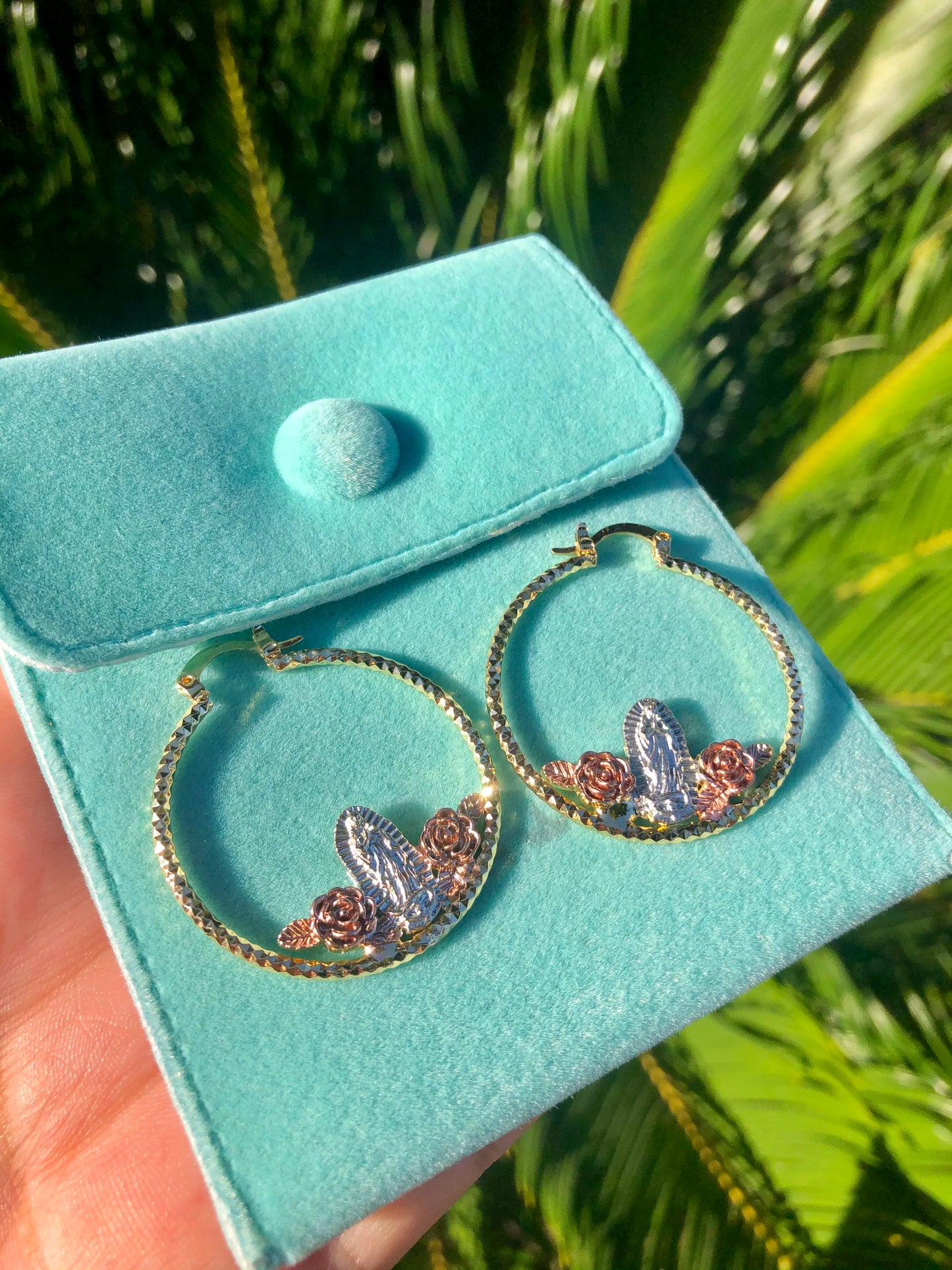 Virgencita Rose Earrings