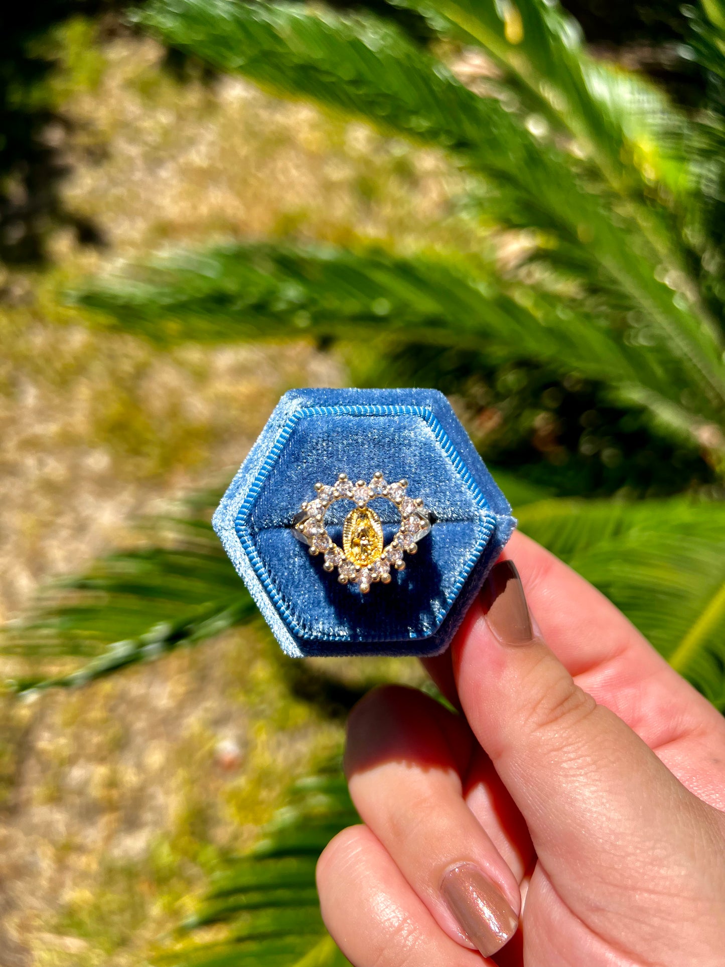 Virgencita Corazon Ring