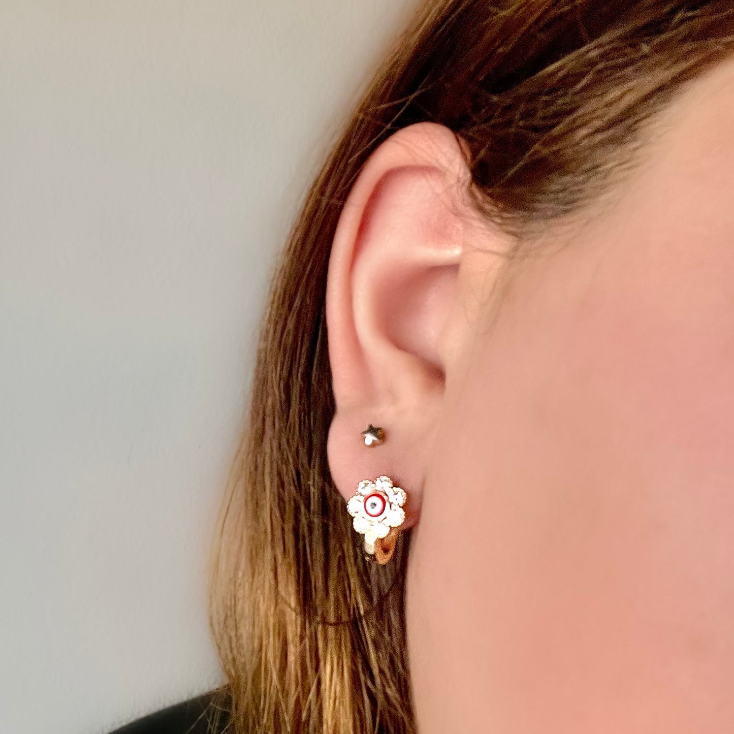Red Ojo Earrings