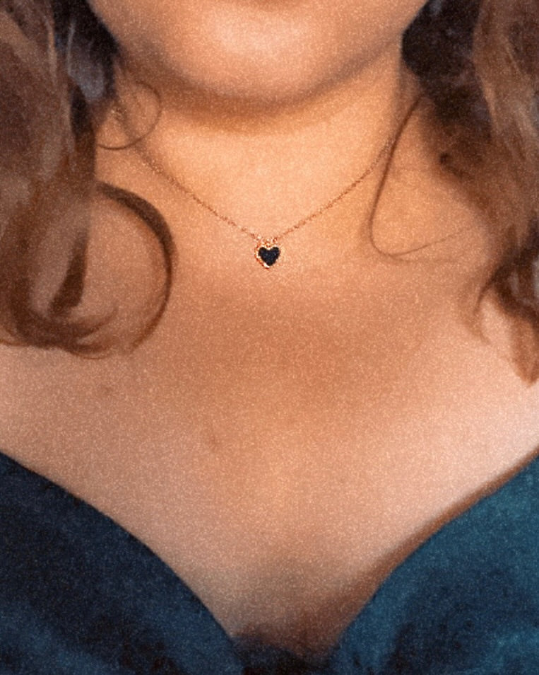 Black Heart Necklace