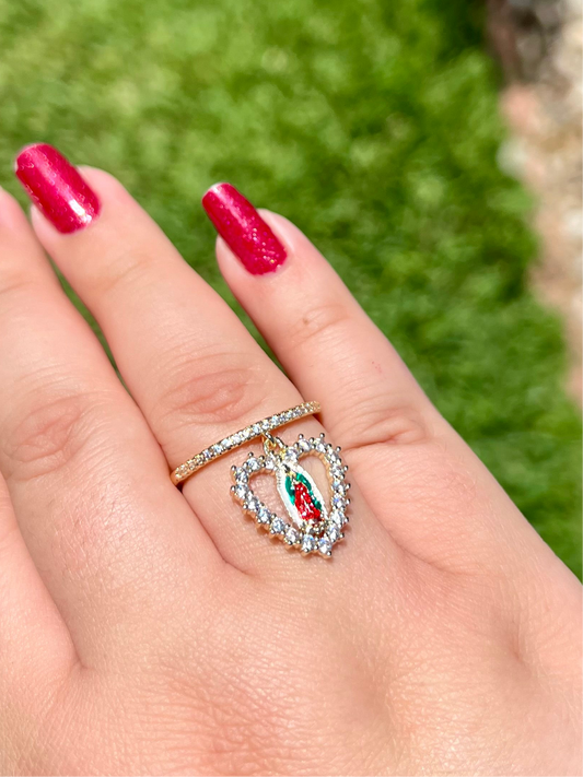 Virgencita Charm Ring