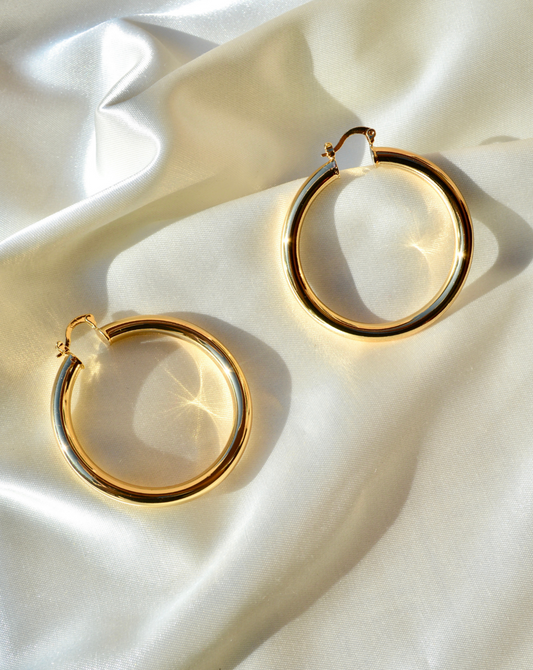 Large Gold Hoops