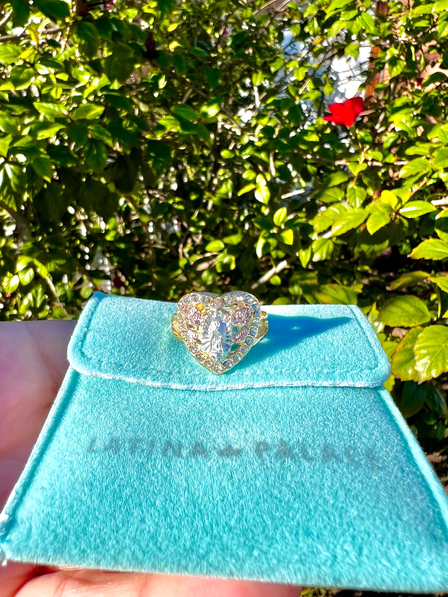 Virgencita Heart Ring