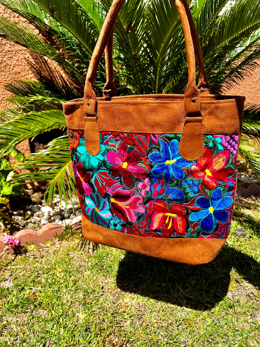 Floral Gamusa Tote