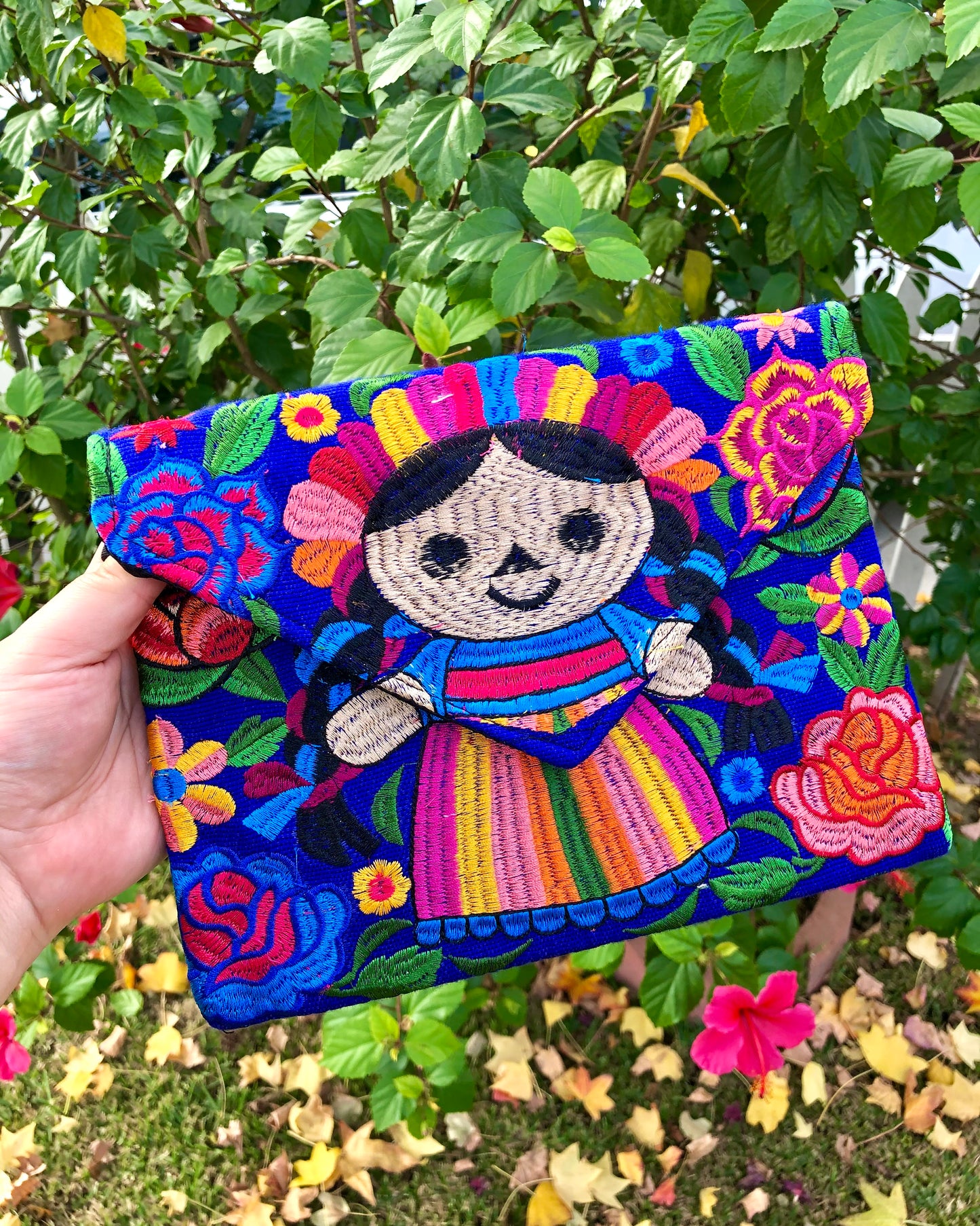 Blue Mexican Rag Doll Purse - Latina Palace