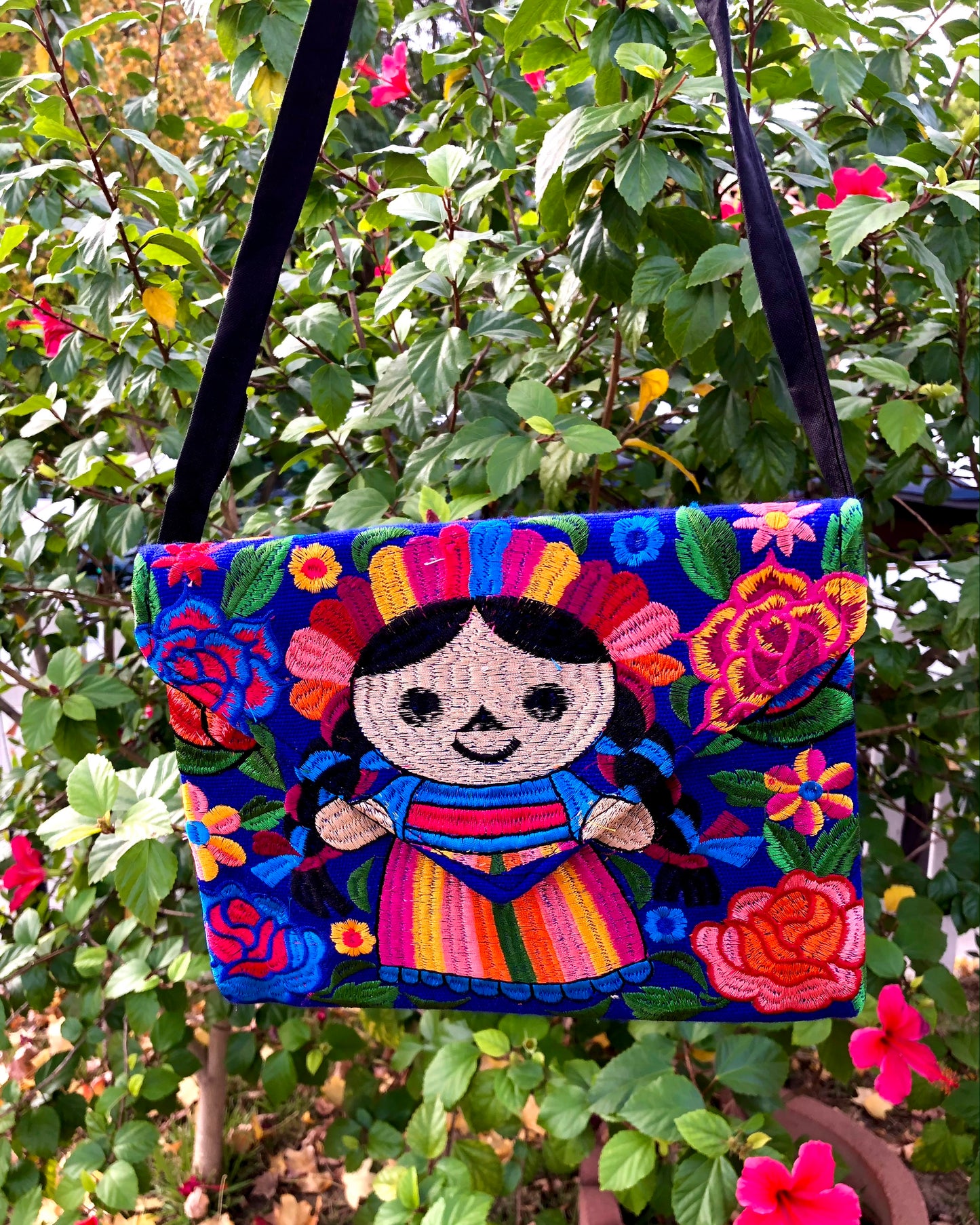 Blue Mexican Rag Doll Purse - Latina Palace