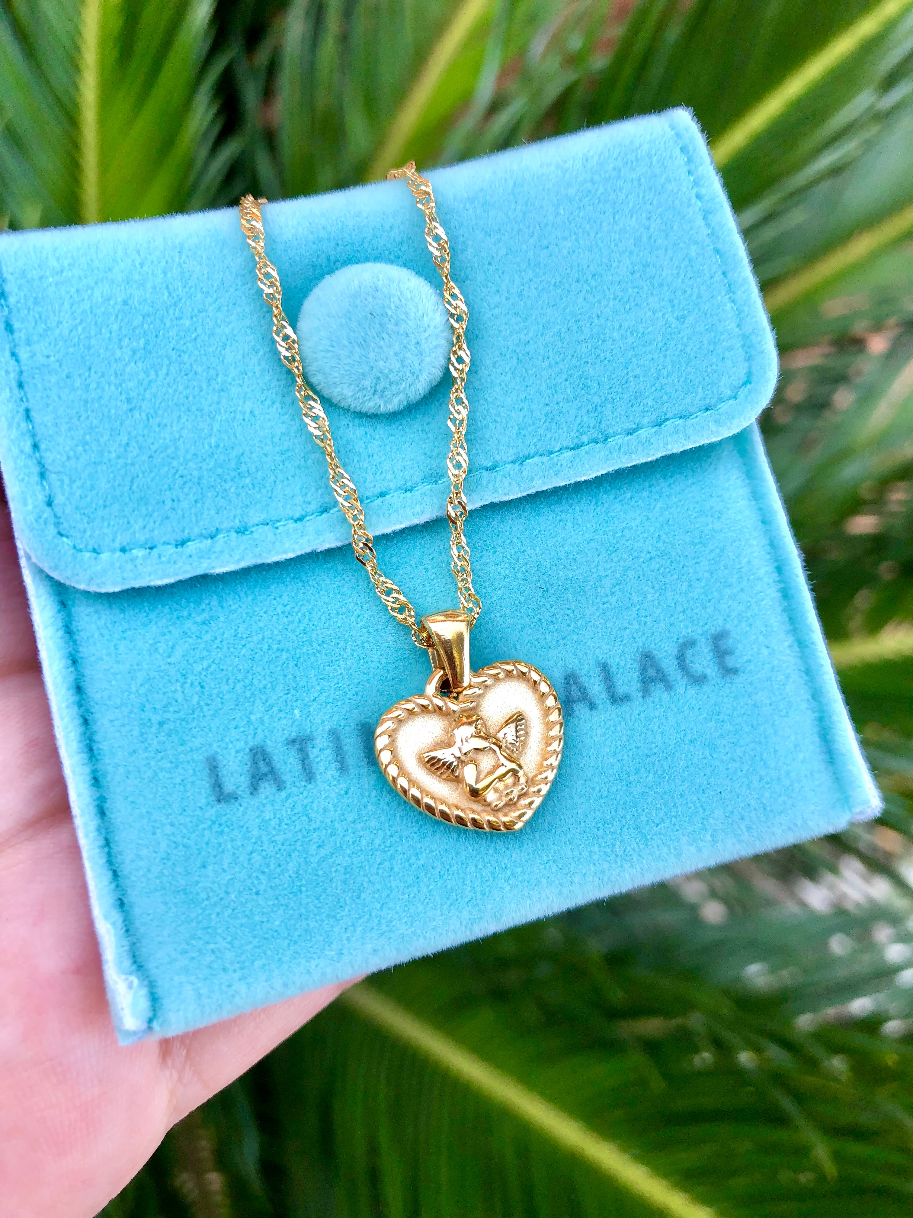 Tiffany and co discount angel heart necklace