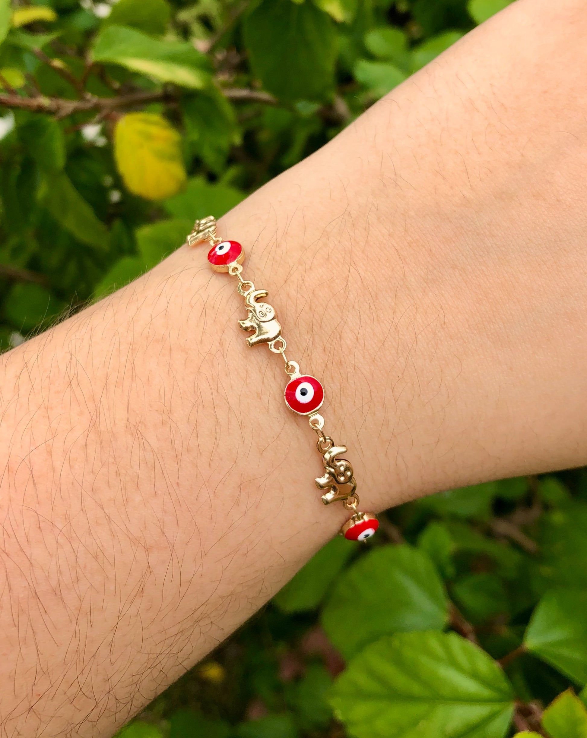 Red Elephant Ojo Bracelet Latina Palace