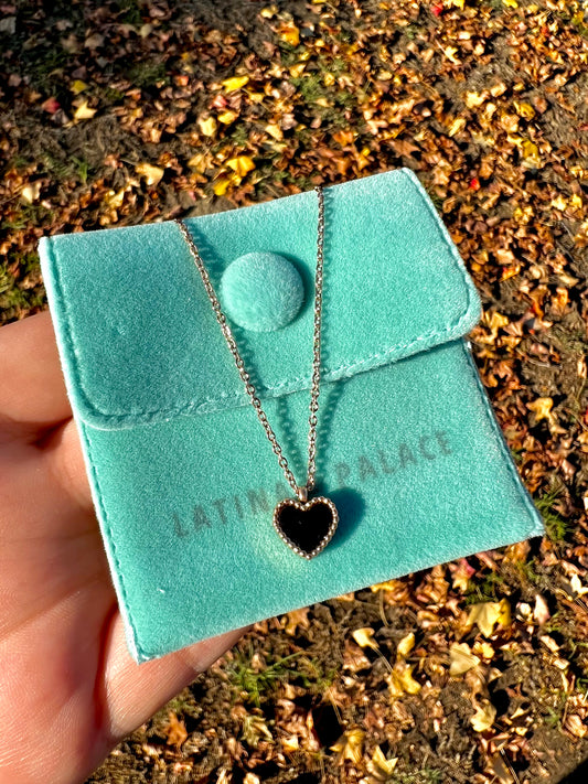 Black Heart Necklace